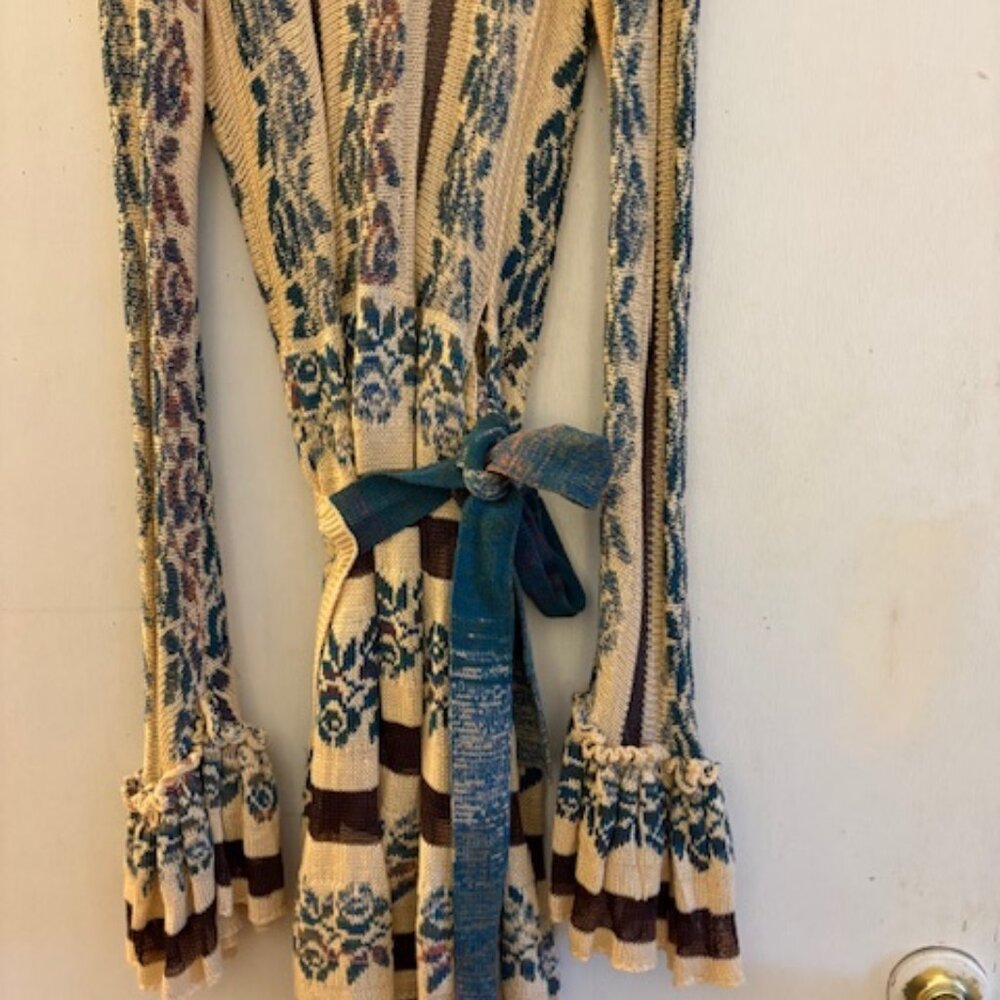 Free People Bella Rose Wrap Mini Dress, Sz L, NWT, $198 - Picture 9 of 11